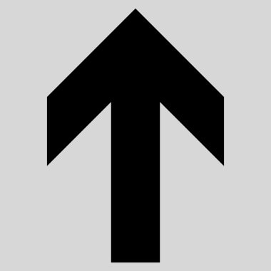 Düz vektör simge yukarı ok