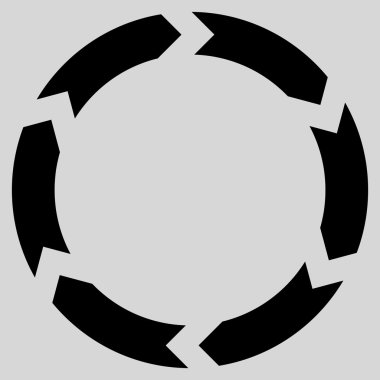 Dolaşım düz vektör simgesi