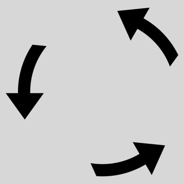 Saatin tersi yönde düz vektör simge döndürmek