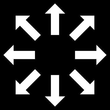 Oklar düz vektör simge patlayabilir