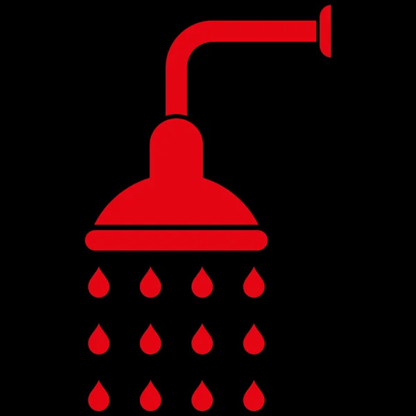 Shower Flat Vector Symbol — Stock Vector