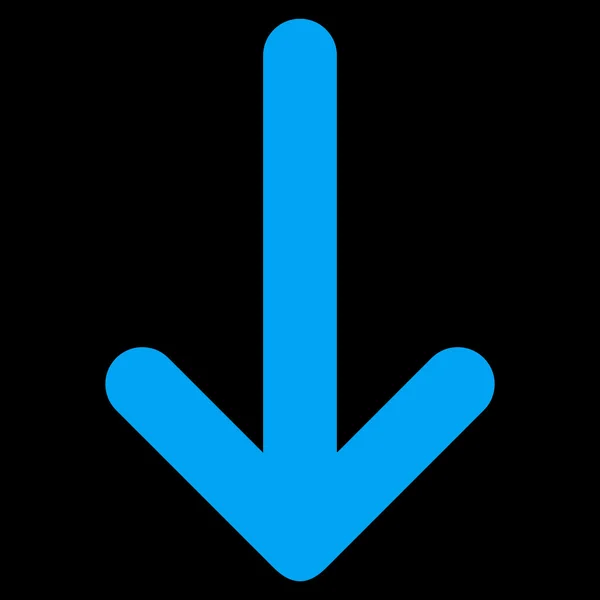 Pijl-omlaag platte Vector Icon — Stockvector