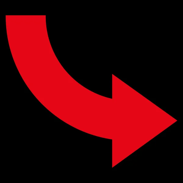 Rotera höger platta vektor Icon — Stock vektor