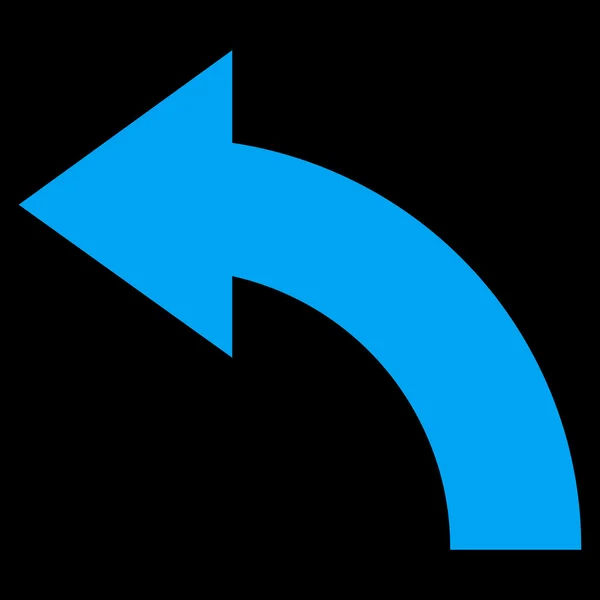 Links flache Vektorsymbole drehen — Stockvektor