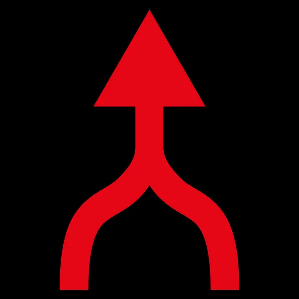 Strzałka w górę wektor płaski ikona połączenia — Wektor stockowy