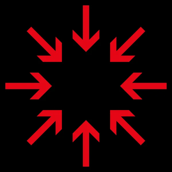 Druck Pfeile flache Vektor-Symbol — Stockvektor