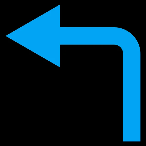 Gire a la izquierda plana Vector icono — Archivo Imágenes Vectoriales