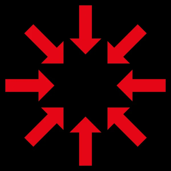 Kollaps Pfeile flache Vektor-Symbol — Stockvektor