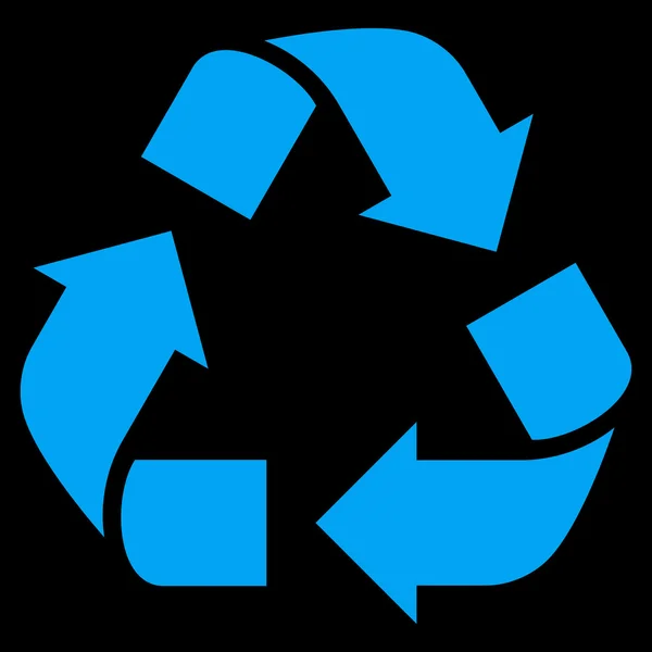 Recycle Flat Vector Icon — Stock Vector