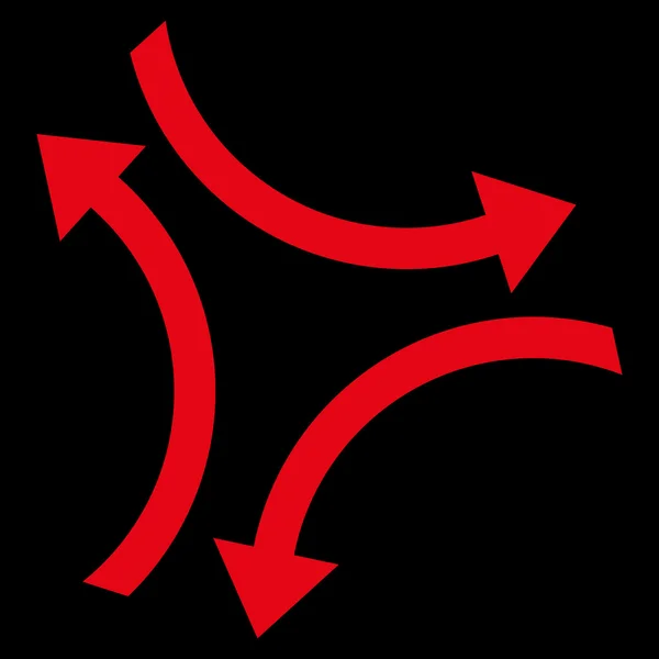 Flechas de cambio Icono de vector plano — Vector de stock