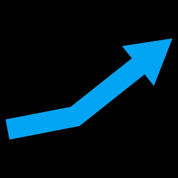 Икона тренда роста плоского вектора роста — стоковый вектор
