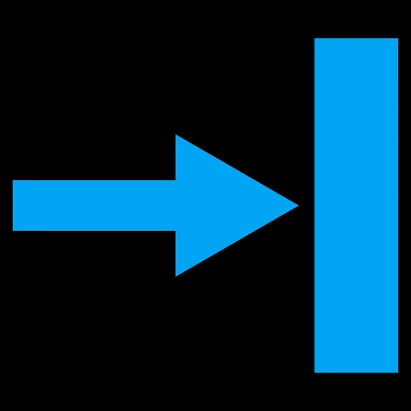 Flytta rätt platt vektor-ikonen — Stock vektor