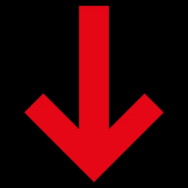 Pijl-omlaag platte Vector Icon — Stockvector