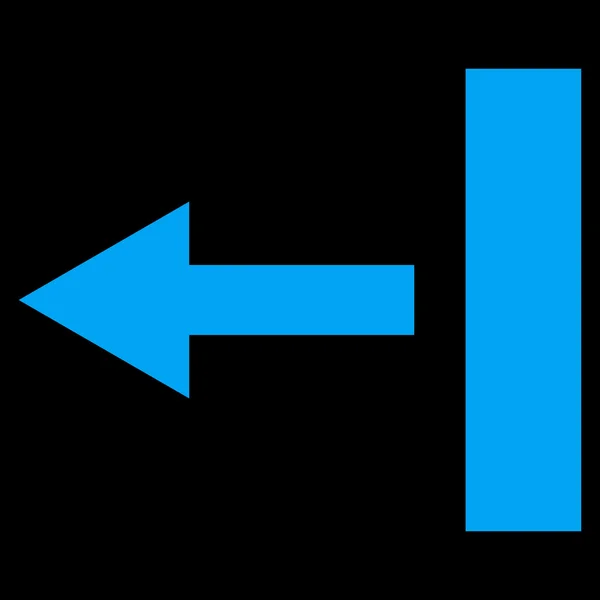Tirez l'icône vectorielle plate gauche — Image vectorielle