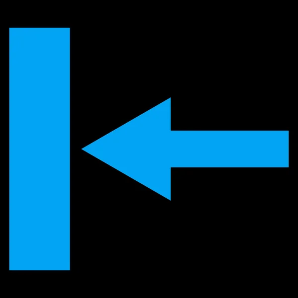 Déplacer à gauche Icône vectorielle plate — Image vectorielle