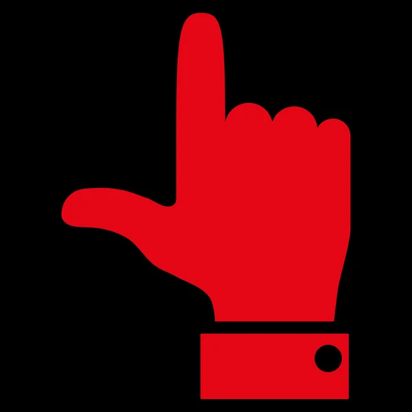Kéz alakú mutatót, lapos Vector Icon — Stock Vector