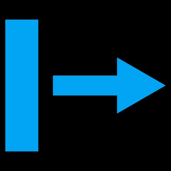 Tire del icono del vector plano derecho — Vector de stock