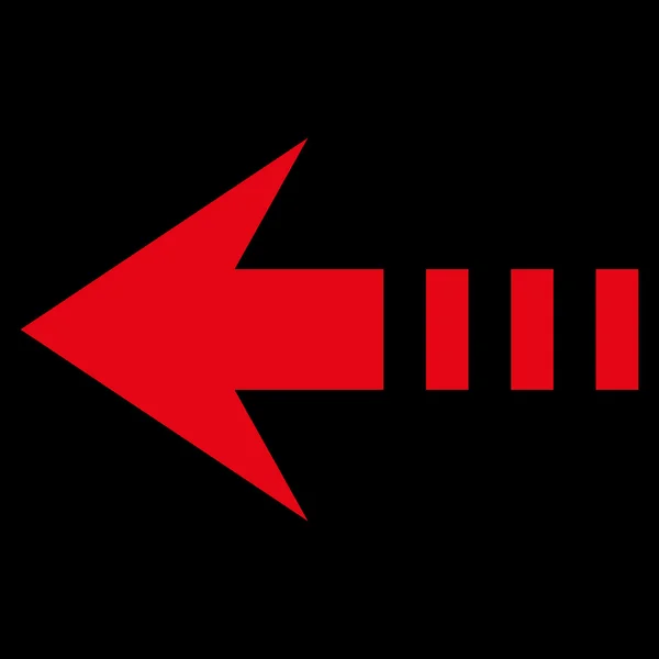 Linkes flaches Vektorsymbol senden — Stockvektor