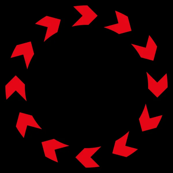 Образ плоского вектора циркуляции — стоковый вектор