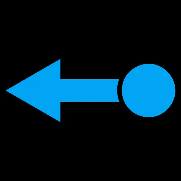 Tirez l'icône vectorielle plate gauche — Image vectorielle