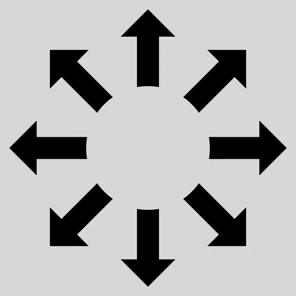 Développer les flèches plat vectoriel Icône — Image vectorielle