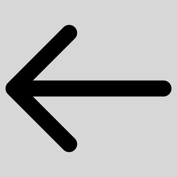 Flecha izquierda plana Vector icono — Archivo Imágenes Vectoriales