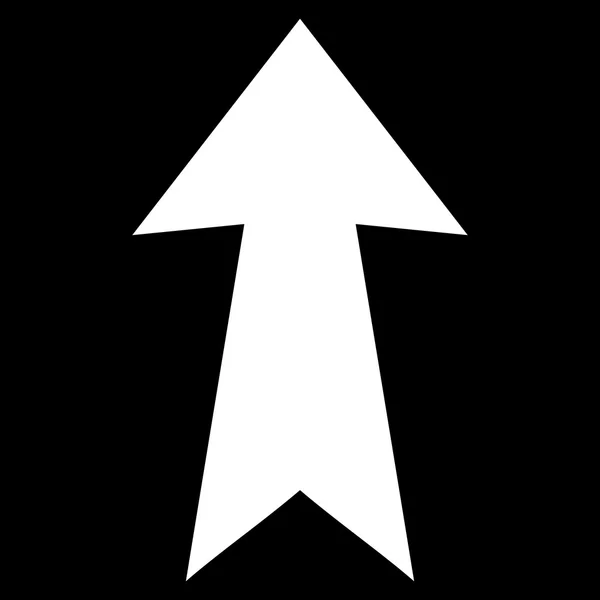 Flèche vers le haut Icône vectorielle plate — Image vectorielle
