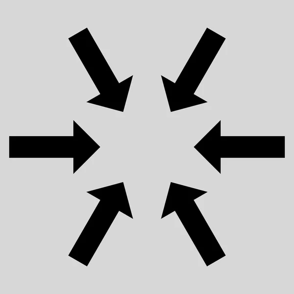 Icône vectorielle plate de flèches compactes — Image vectorielle