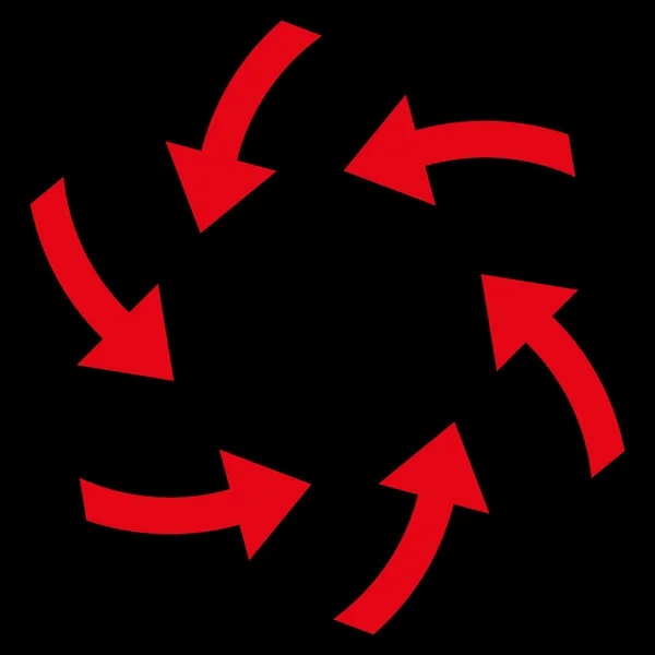 Icona vettoriale piatta delle frecce vorticose — Vettoriale Stock