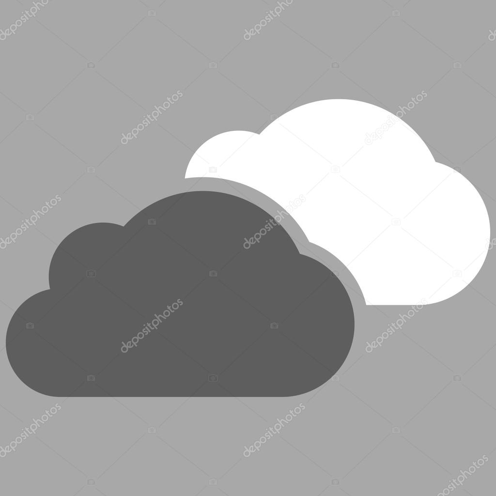 Clouds Flat Vector Symbol