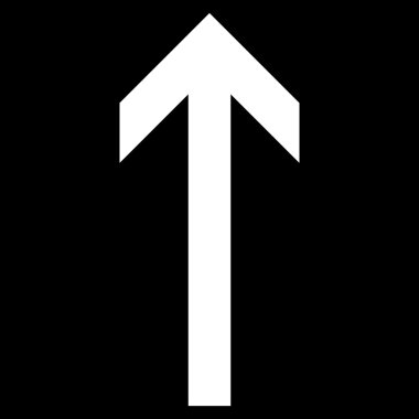 Düz vektör simge yukarı ok