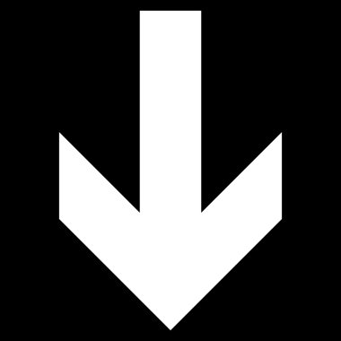 Düz vektör simgesi aşağı ok