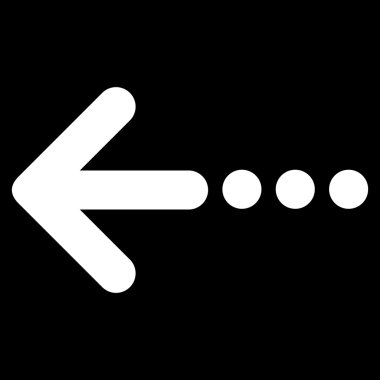 Sol düz vektör simge göndermek