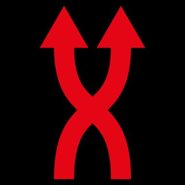 Düz vektör simge yukarı okları shuffle