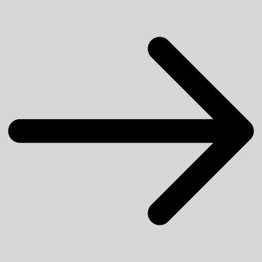 Düz vektör simgesi sağ ok