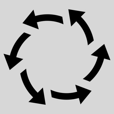 Santrifüj oklar düz vektör simgesi