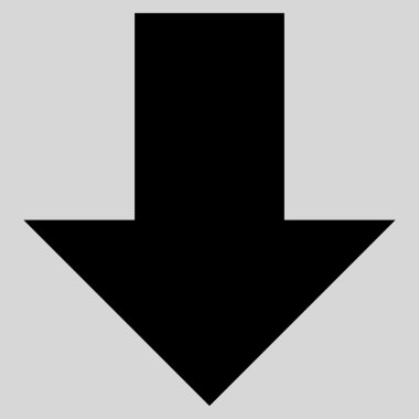 Düz vektör simgesi aşağı ok