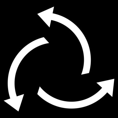 Santrifüj oklar düz vektör simgesi