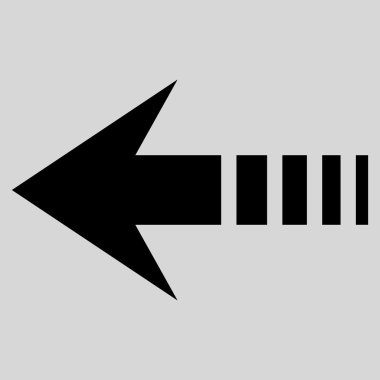 Sol düz vektör simge göndermek