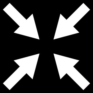 Oklar düz vektör simge sıkıştırmak