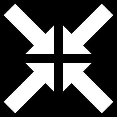 Basınç oklar düz vektör simgesi