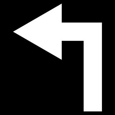 Sol düz vektör simge açmak