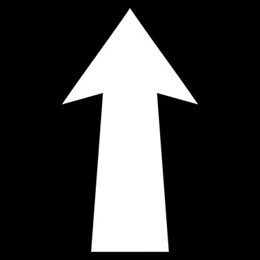 Düz vektör simge yukarı ok