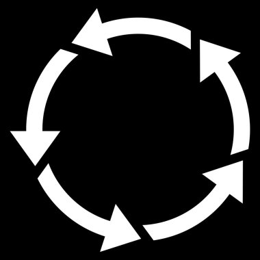 Döndürme düz vektör simgesi