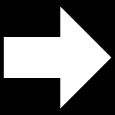 Düz vektör simgesi sağ ok