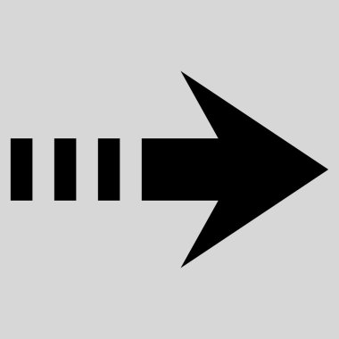 Sağ göndermek düz vektör simgesi