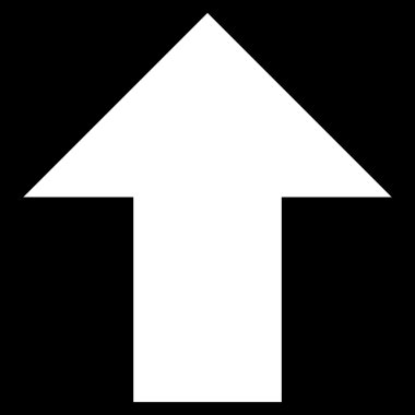 Düz vektör simge yukarı ok