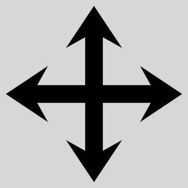 Oklar düz vektör simgesini genişletin