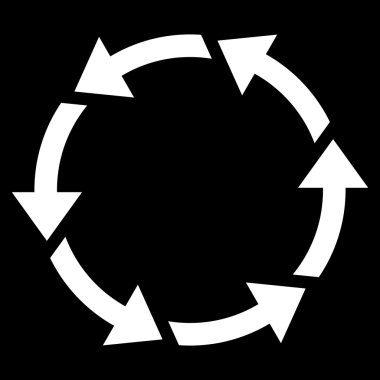 Saatin tersi yönde düz vektör simge döndürmek