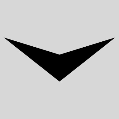 Düz vektör simgesi aşağı ok ucu